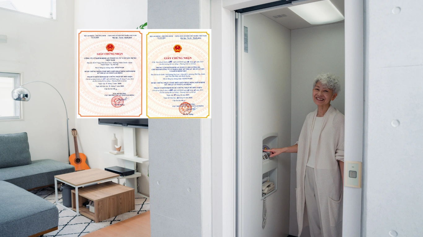 Xin giấy phép lắp đặt thang máy gia đình